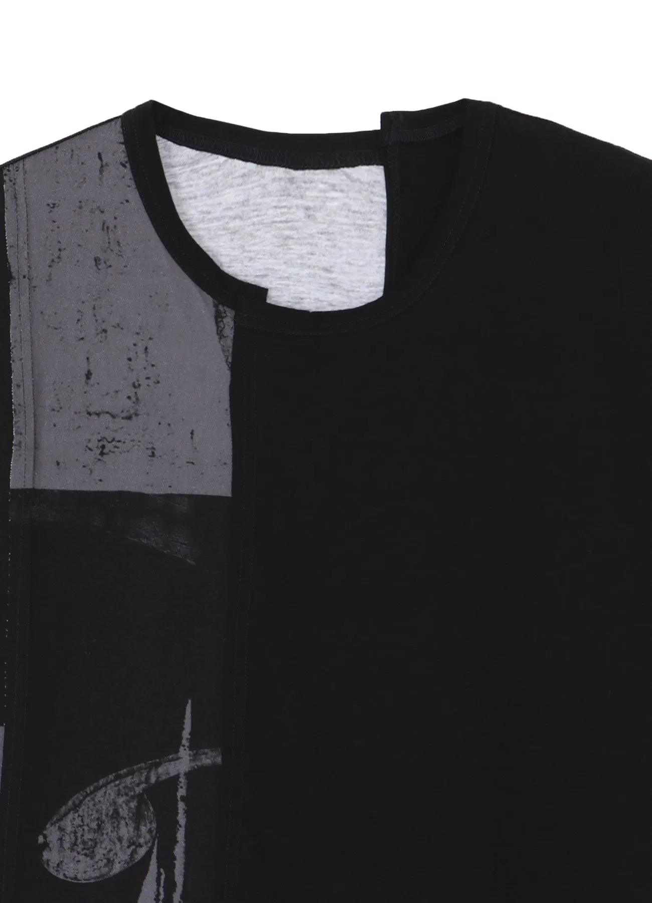 SILKETTE JERSEY NUMBER PATTERN TSUJIKIRI SHORT SLEEVED T-SHIRT sold by Yohji Yamamoto product image thumbnail 4