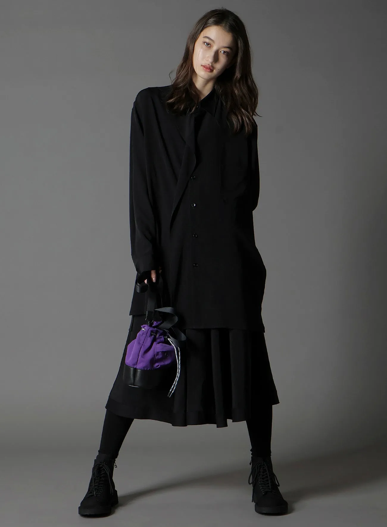 WRINKLED NYLON 2 WAY POUCH sold by Yohji Yamamoto product image thumbnail 2