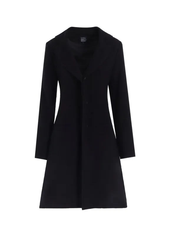 WOOL GAUZE FRILLED JACKET sold by Yohji Yamamoto