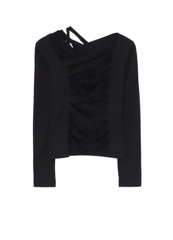 PLAIN STITCH SLIT CROSS T-SHIRT sold by Yohji Yamamoto