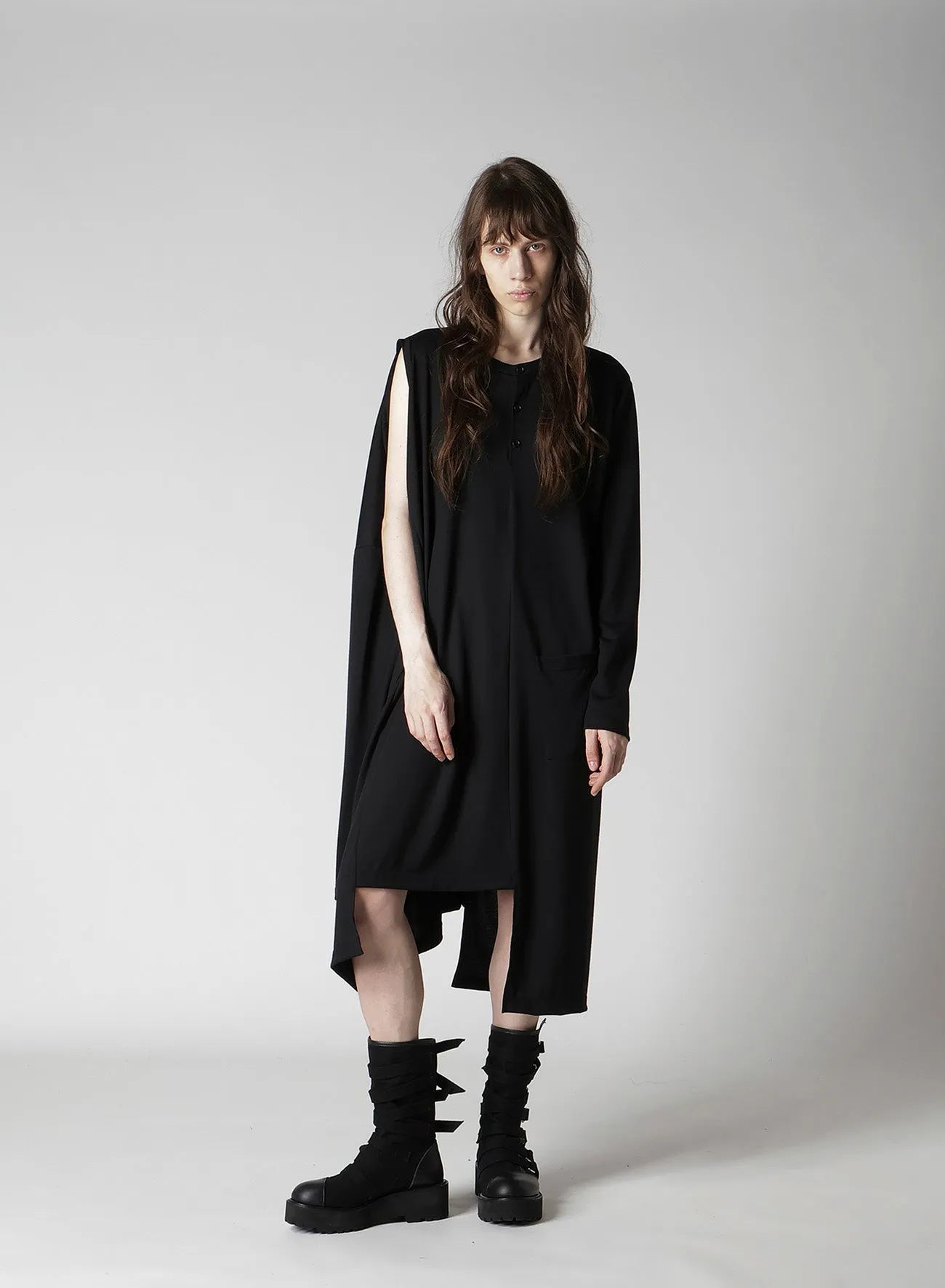 PLAIN STITCH 2WAY DRESS sold by Yohji Yamamoto product image thumbnail 5