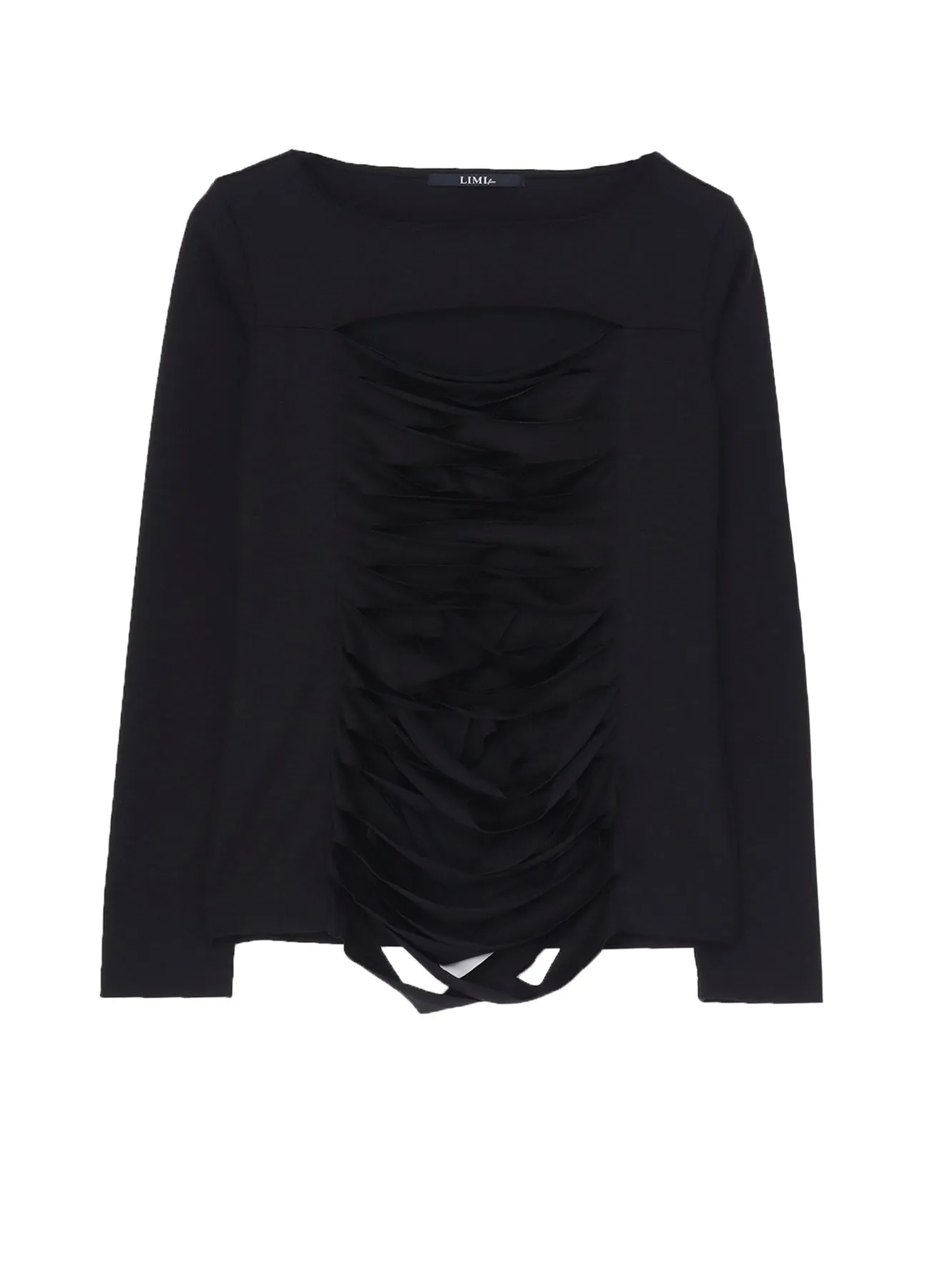 PLAIN STITCH SLIT CROSS LONG T-SHIRT sold by Yohji Yamamoto