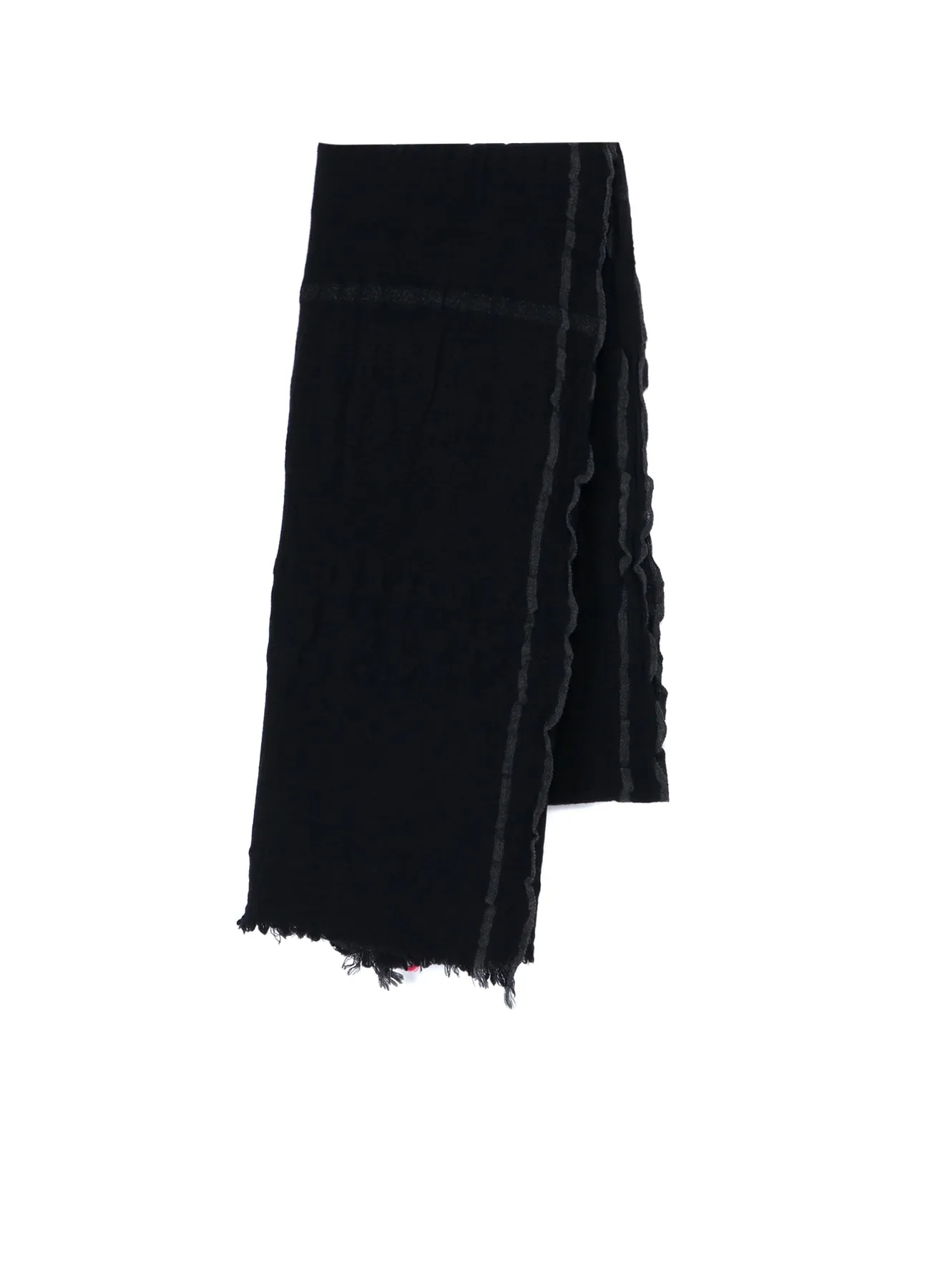 W PLAID FRILL SCARF sold by Yohji Yamamoto