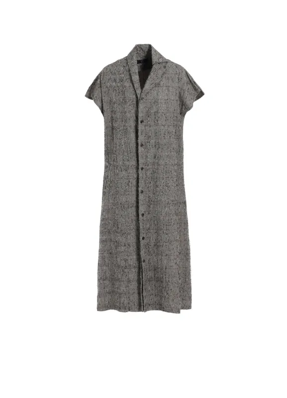 NEEDLE-PUNCHED FRENCH SLEEVE DRESS sold by Yohji Yamamoto