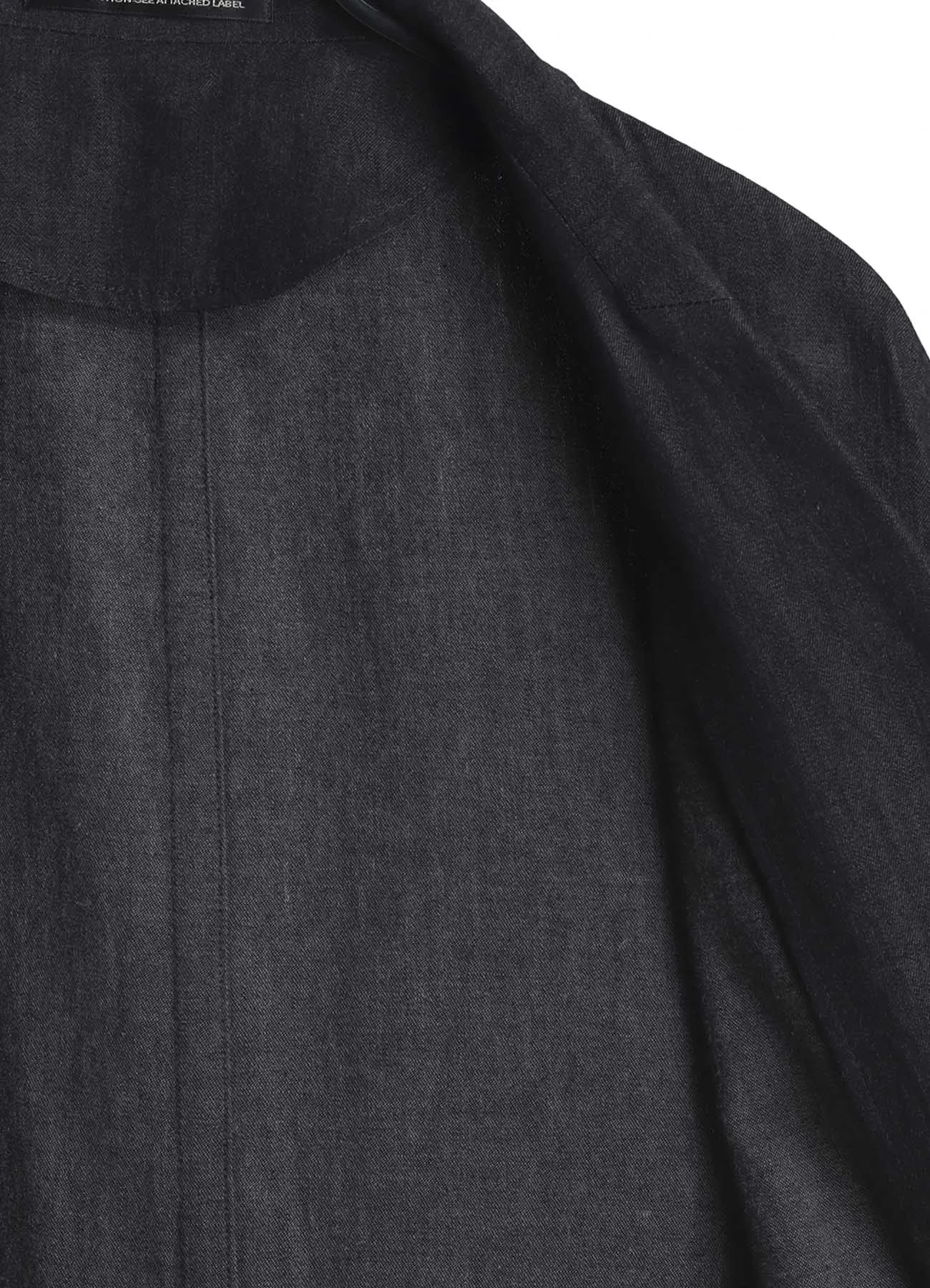 6OZ DENIM GARMENT FINISH 3-BUTTON TAILORED COAT sold by Yohji Yamamoto product image thumbnail 4