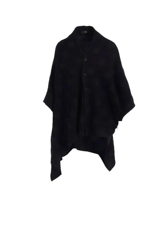 POLKA DOT JQ ASYMMETRIC CARDIGAN sold by Yohji Yamamoto