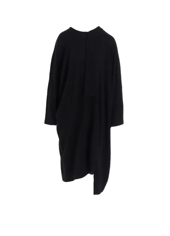 SOFT GAUZE JERSEY ASYMMETRIC DRAPE DRESS sold by Yohji Yamamoto