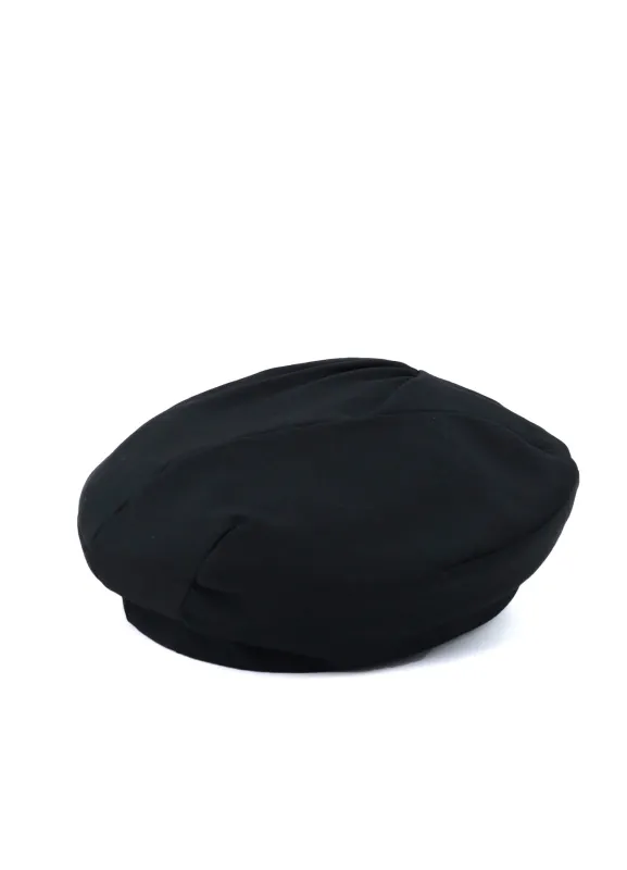 WOOL GABARDINE DART BERET sold by Yohji Yamamoto