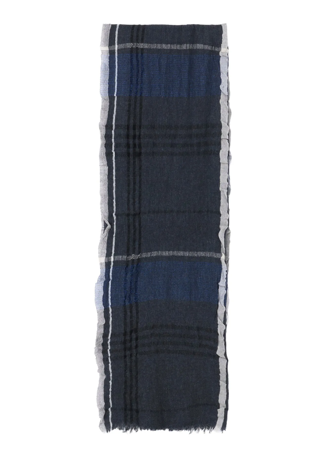 W PLAID FRILL SCARF sold by Yohji Yamamoto product image thumbnail 3