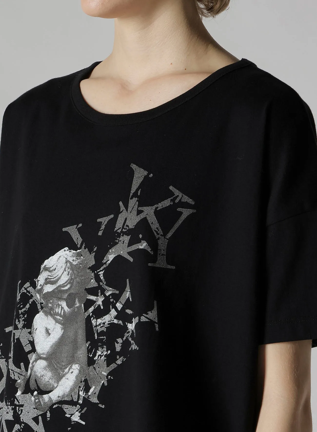 ANGEL PRINT HALF SLEEVE T sold by Yohji Yamamoto product image thumbnail 5