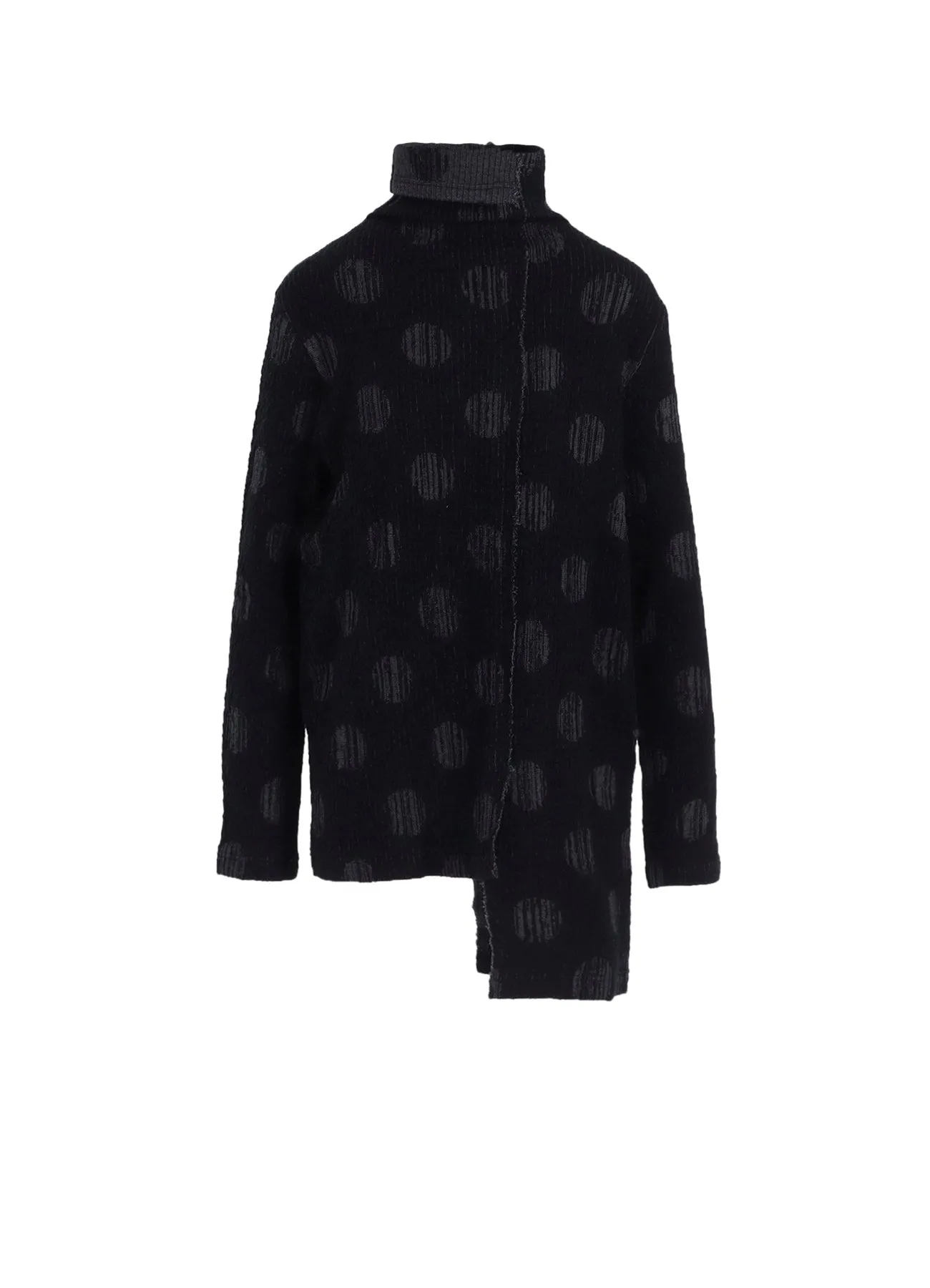 POLKA DOT JQ HIGH NECK ASYMMETRIC T sold by Yohji Yamamoto