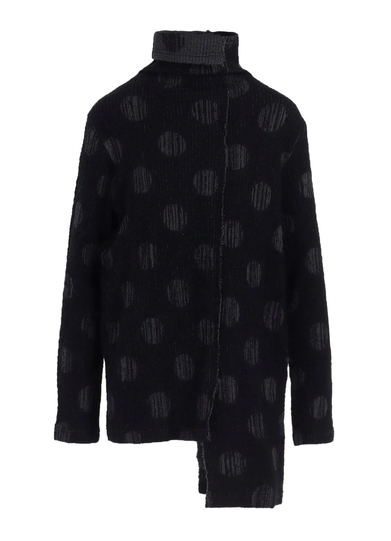 POLKA DOT JQ HIGH NECK ASYMMETRIC T sold by Yohji Yamamoto product image thumbnail 2