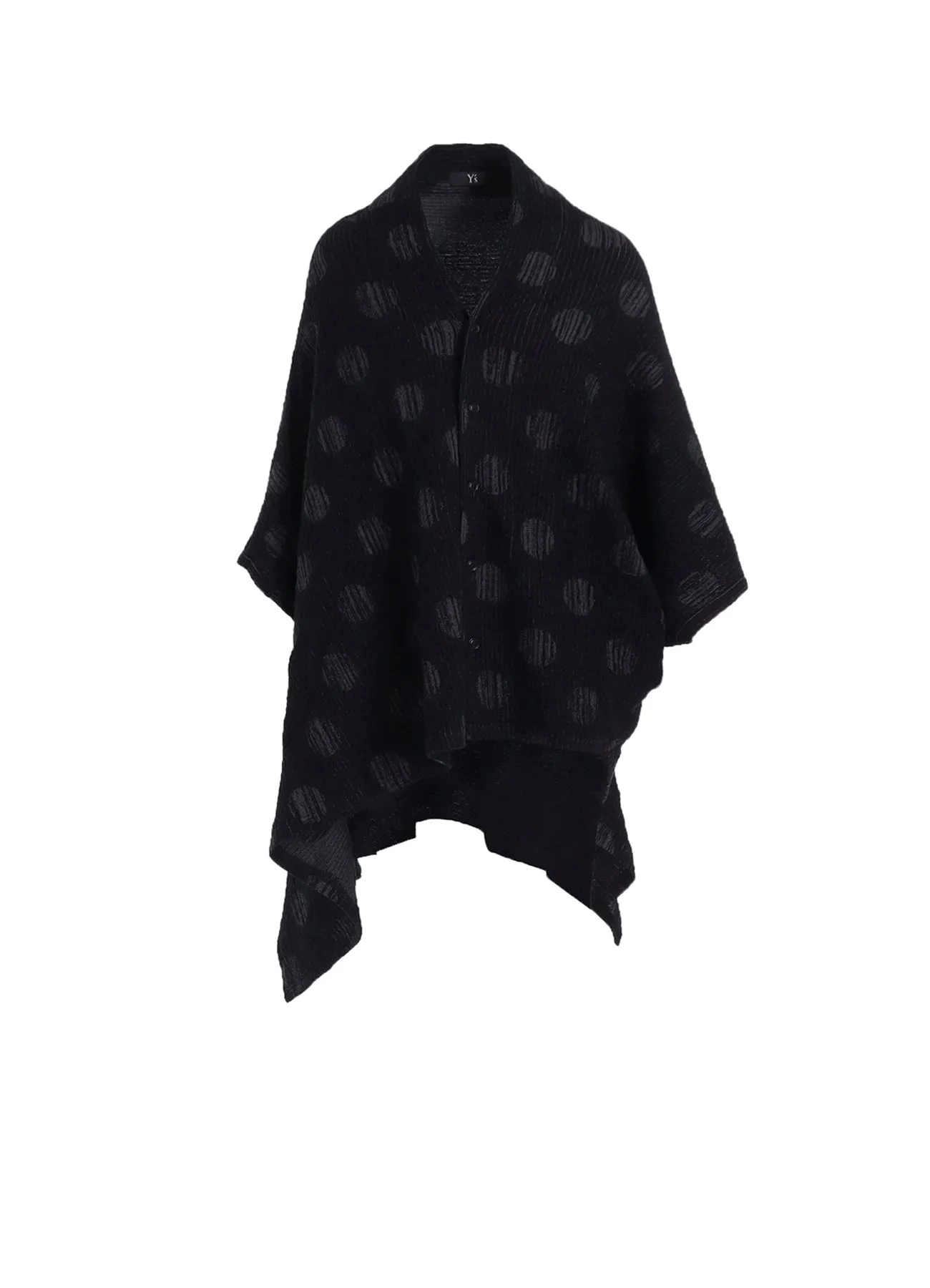 POLKA DOT JQ ASYMMETRIC CARDIGAN sold by Yohji Yamamoto