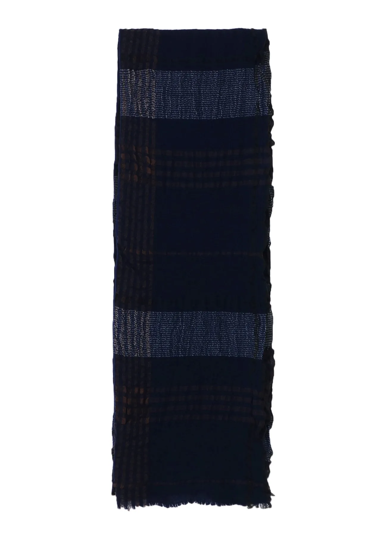 W PLAID FRILL SCARF sold by Yohji Yamamoto product image thumbnail 2