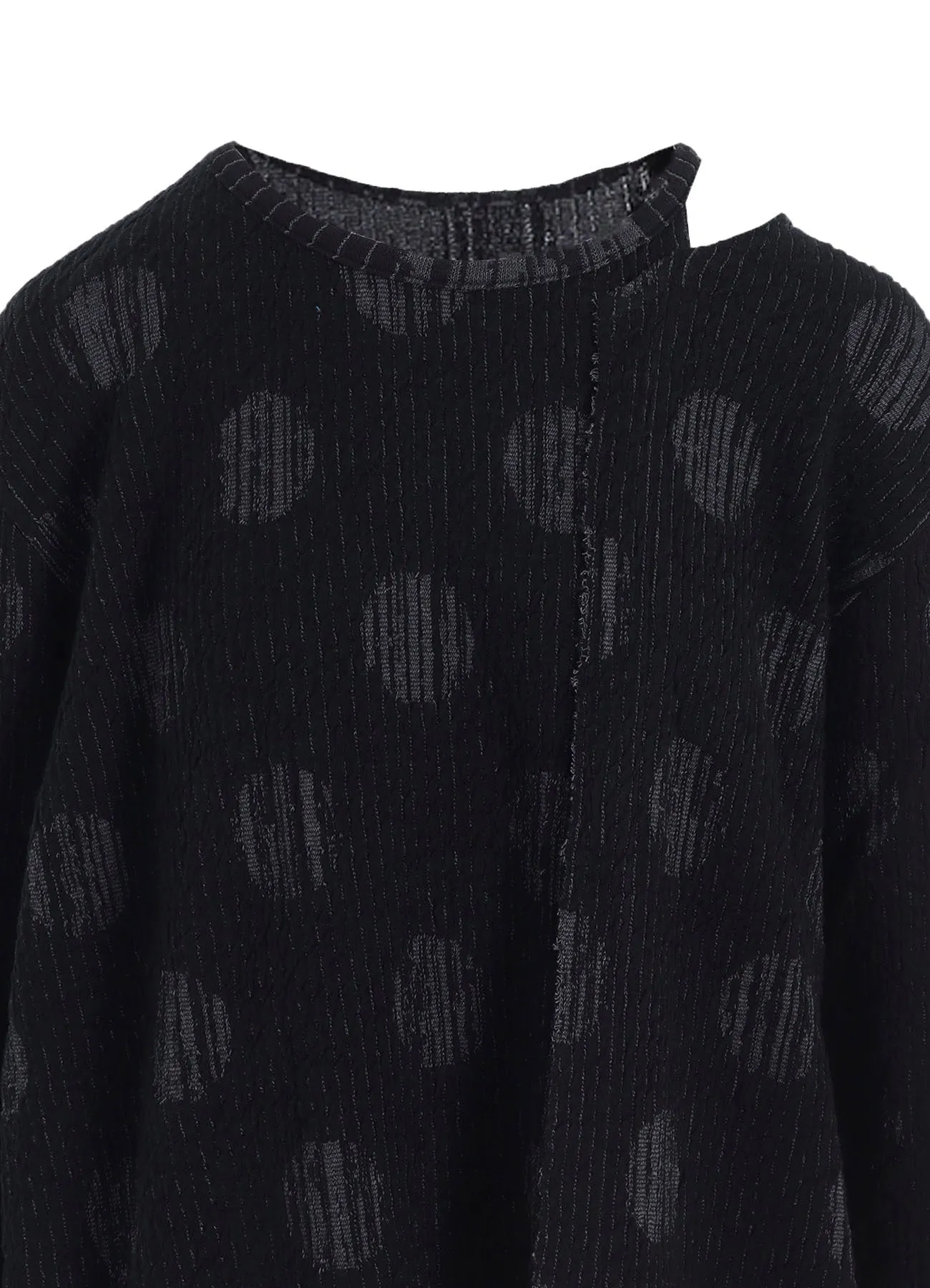 POLKA DOT JQ LEFT SIDE SLIDED LONG T sold by Yohji Yamamoto product image thumbnail 5