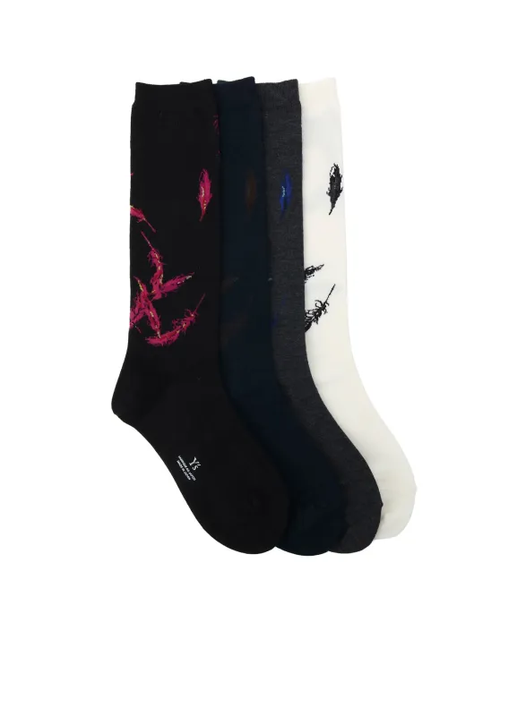 ANGEL-DESIGN HIGH SOCKS sold by Yohji Yamamoto