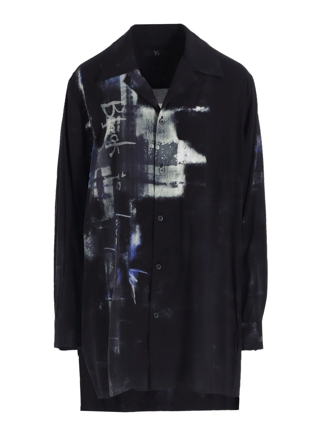 "BLACK IS LOVE" PRINT SHIRT sold by Yohji Yamamoto product image thumbnail 2