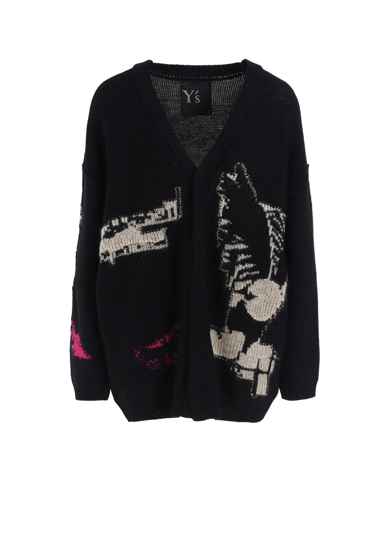 REVERSIBLE INTARSIA W JQ CARDIGAN sold by Yohji Yamamoto