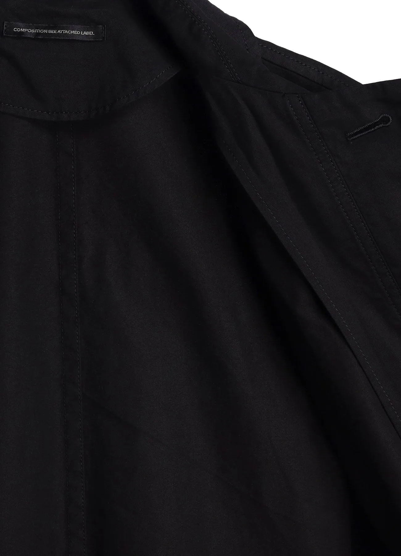 COTTON TWILL GARMENT DYE TURN OVER COLLAR COAT sold by Yohji Yamamoto product image thumbnail 4