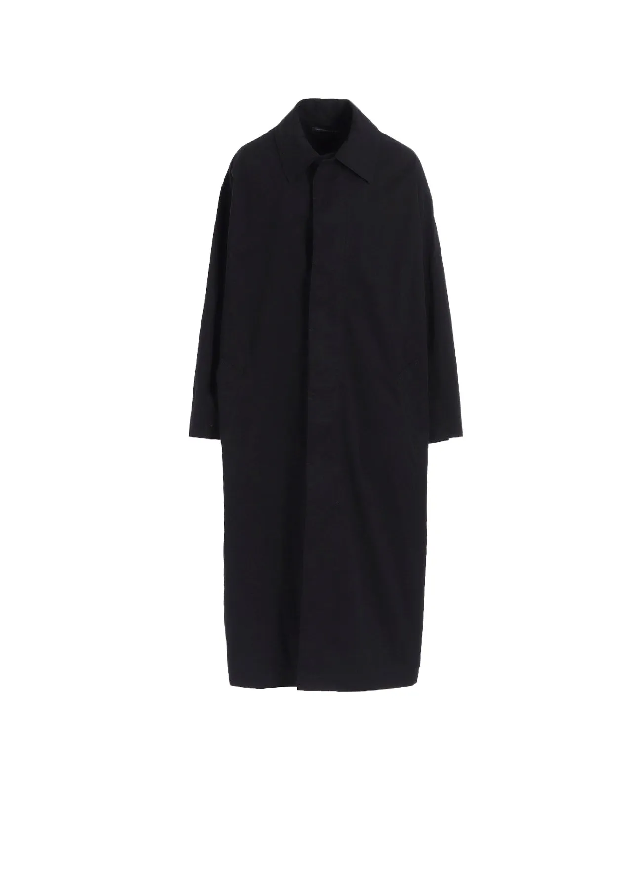 COTTON TWILL GARMENT DYE TURN OVER COLLAR COAT sold by Yohji Yamamoto