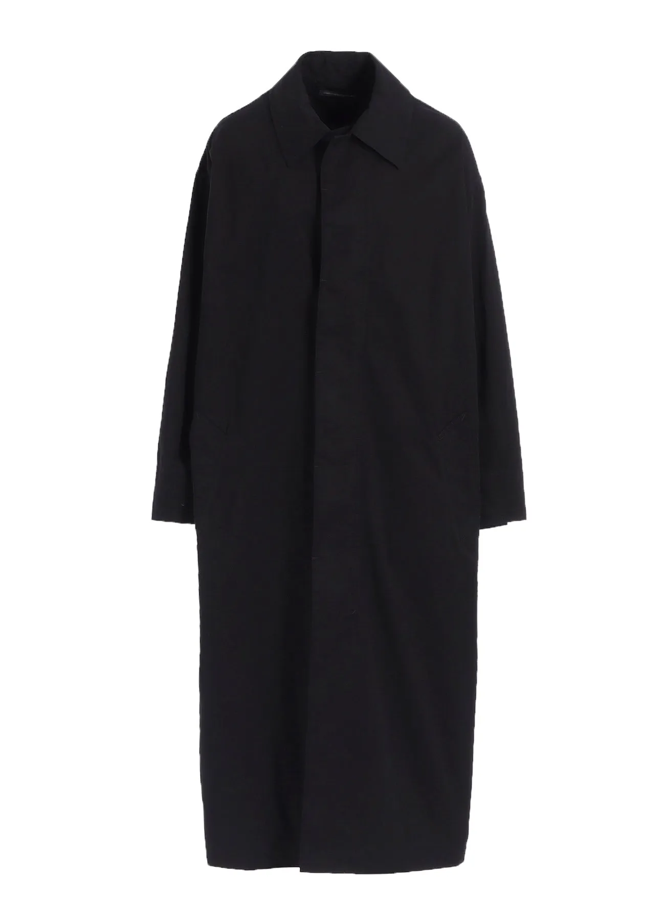 COTTON TWILL GARMENT DYE TURN OVER COLLAR COAT sold by Yohji Yamamoto product image thumbnail 2