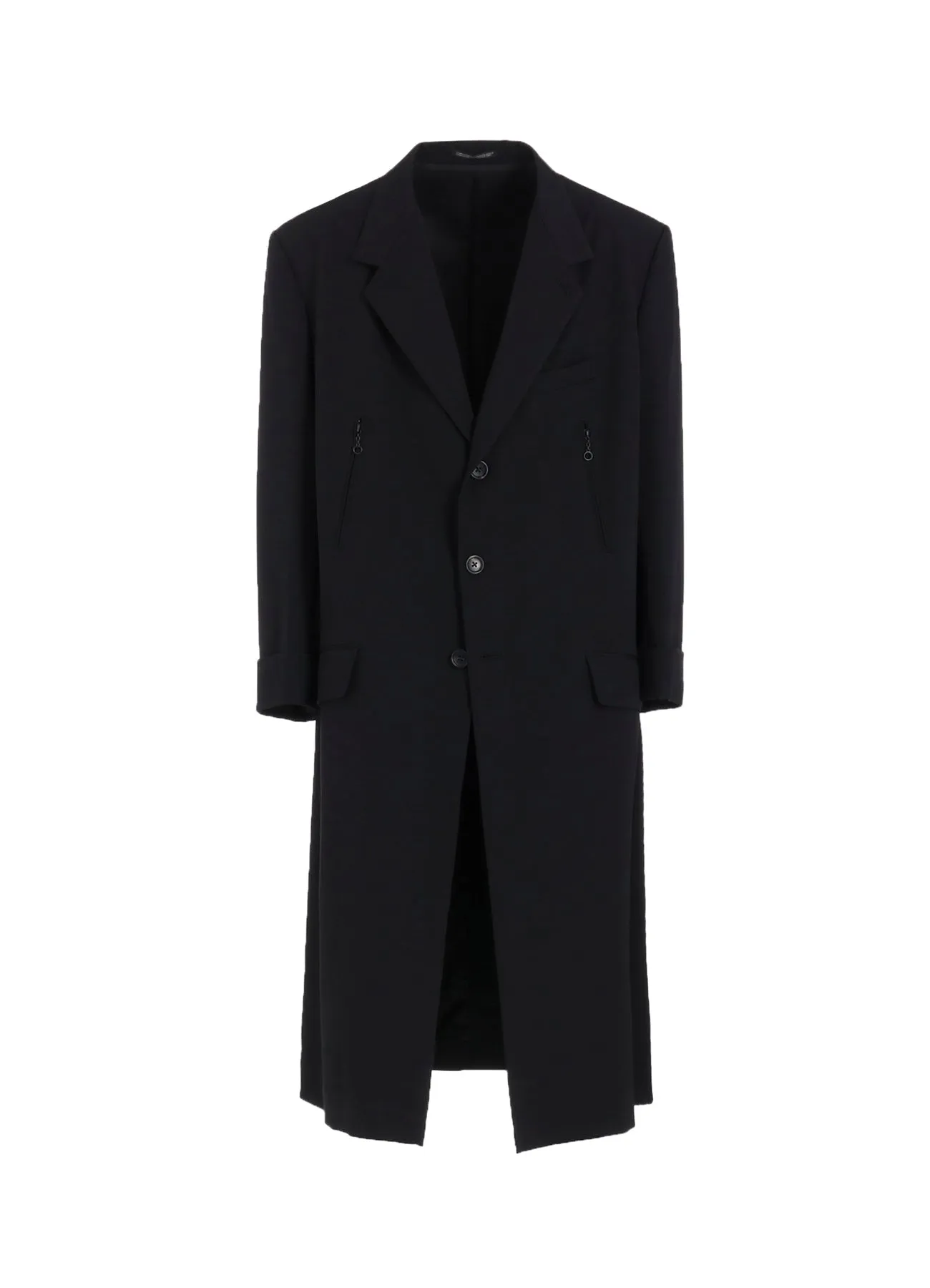 WOOL GABARDINE LONG SLEEVE DETAIL JACKET sold by Yohji Yamamoto