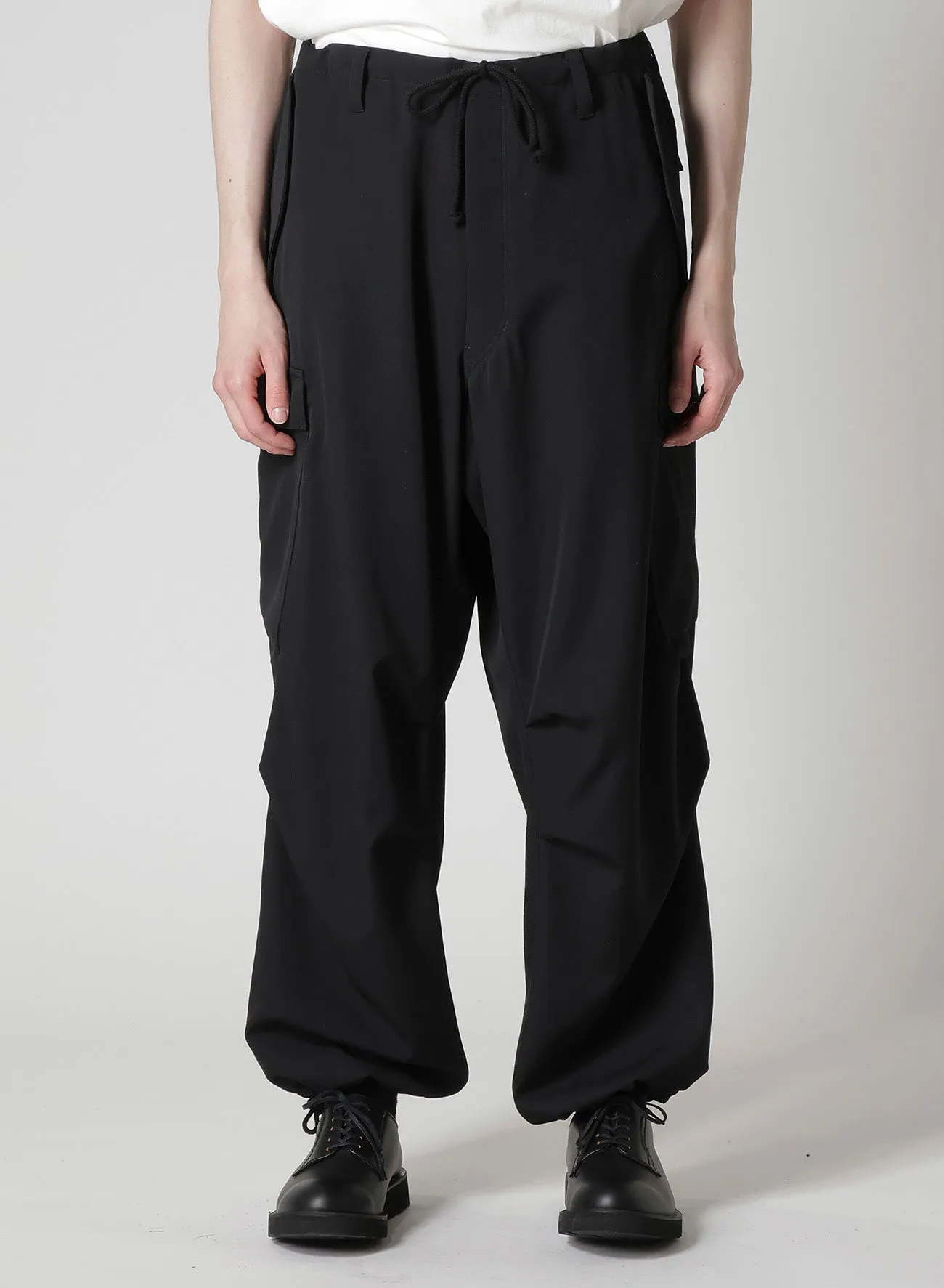 WOOL GABARDINE CARGO PANTS sold by Yohji Yamamoto product image thumbnail 5