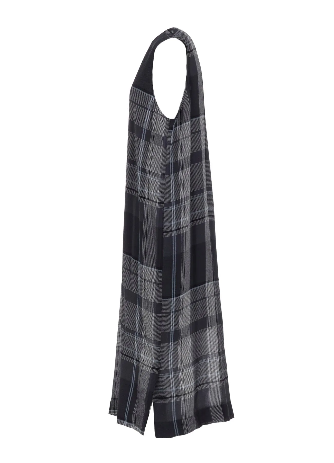 RY/NY GAUZE PLAID SLEEVELES DRESS sold by Yohji Yamamoto product image thumbnail 3