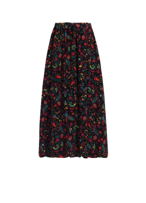 FLOWER PRINT BALLOON SKIRT sold by Yohji Yamamoto