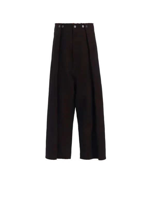 RED BACK SIDE DENIM SIDE TUCKED PANTS sold by Yohji Yamamoto