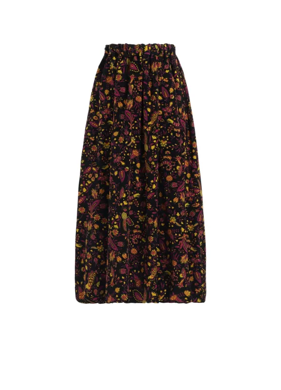 FLOWER PRINT BALLOON SKIRT sold by Yohji Yamamoto