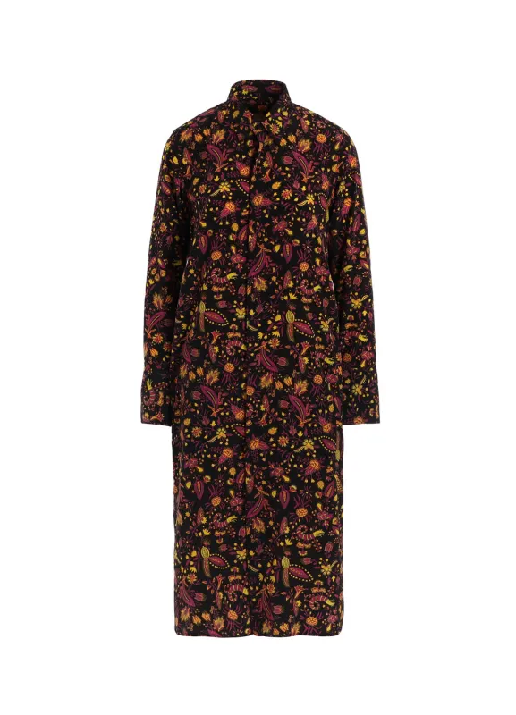 FLOWER PRINT LONG SHIRT sold by Yohji Yamamoto