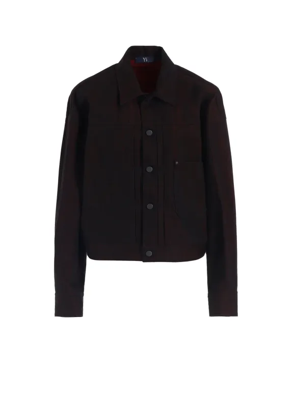 RED BACK SIDE DENIM JACKET sold by Yohji Yamamoto