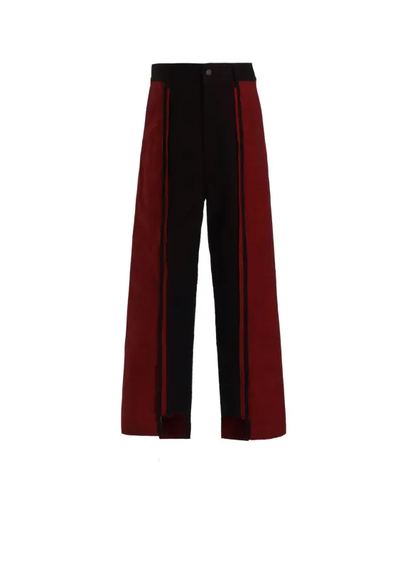 RED BACK SIDE DENIM PANEL PANTS sold by Yohji Yamamoto
