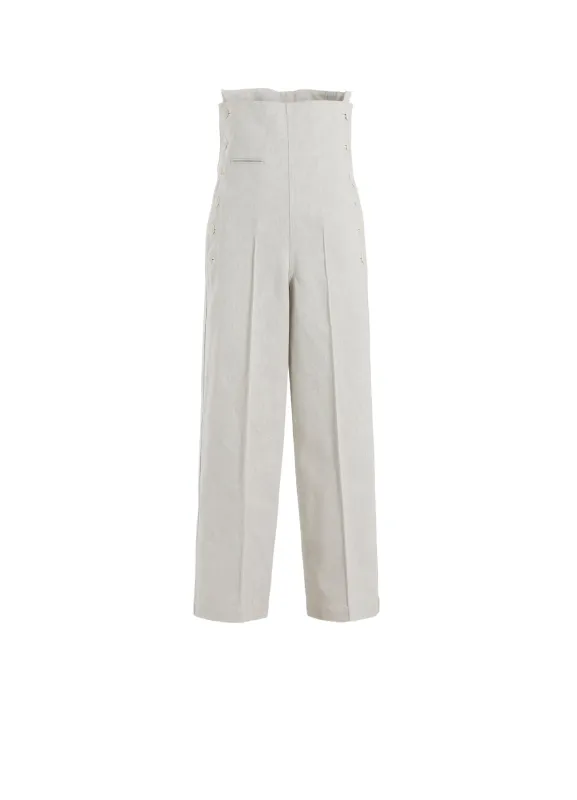 UNEVEN YARN DENIM SIDE OPEN PANTS sold by Yohji Yamamoto
