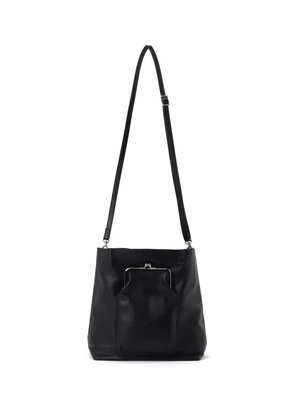 COW LEATHER METAL CLASP TOTE BAG sold by Yohji Yamamoto