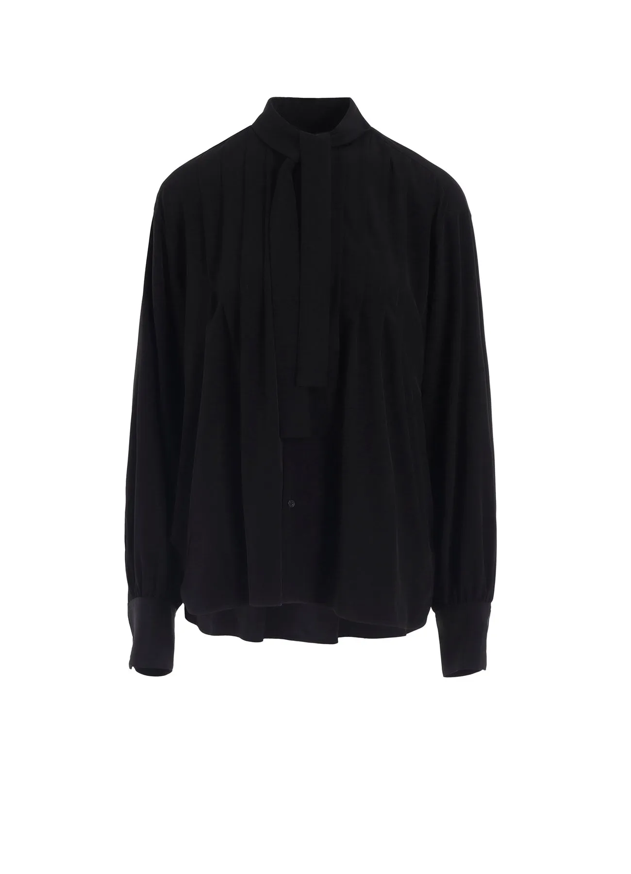 TA/PE SUPER VIYON TUSSER SHIRT WITH BOWTIE sold by Yohji Yamamoto
