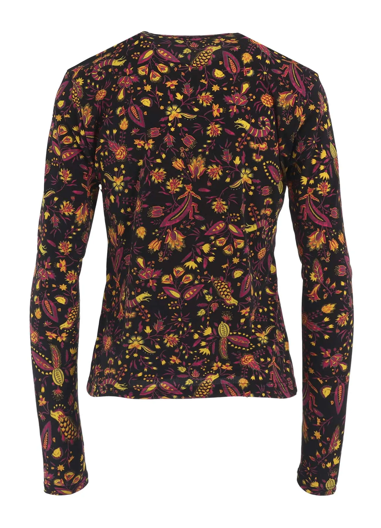 FLOWER PRINT PE JERSEY U-NECK T sold by Yohji Yamamoto product image thumbnail 3