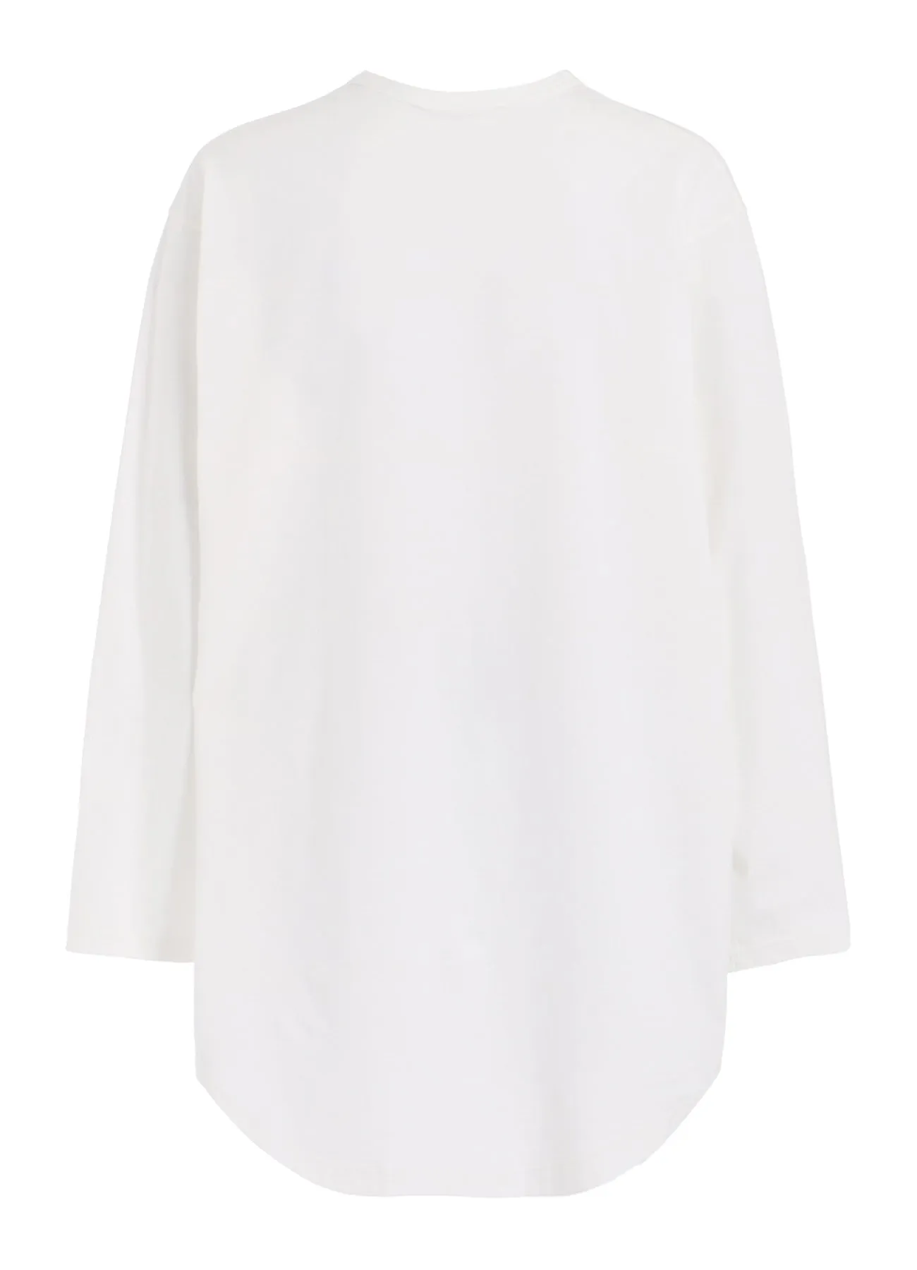 COTTON JERSEY HEM ROUND JUMBO T-SHIRT LONG SLEEVES sold by Yohji Yamamoto product image thumbnail 4