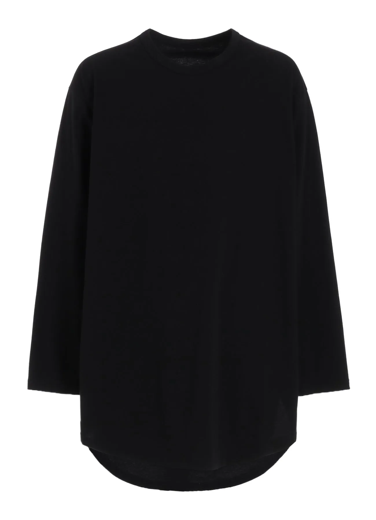 COTTON JERSEY HEM ROUND JUMBO T-SHIRT LONG SLEEVES sold by Yohji Yamamoto product image thumbnail 2