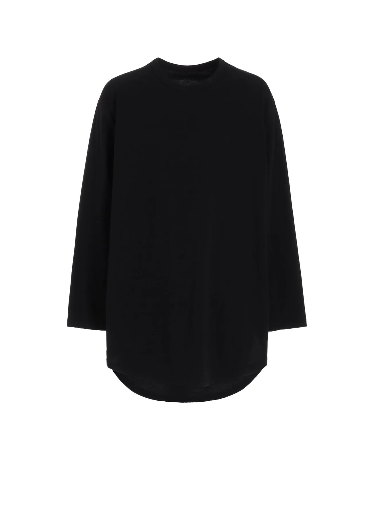 COTTON JERSEY HEM ROUND JUMBO T-SHIRT LONG SLEEVES sold by Yohji Yamamoto
