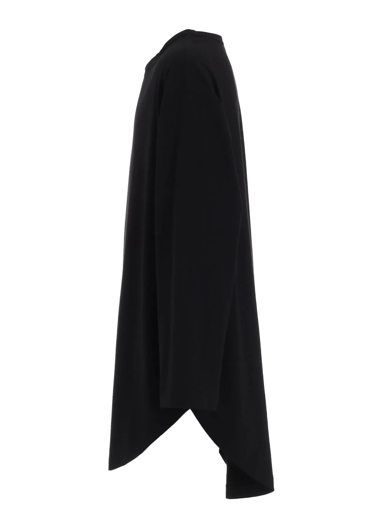 COTTON JERSEY HEM ROUND JUMBO T-SHIRT LONG SLEEVES sold by Yohji Yamamoto product image thumbnail 3