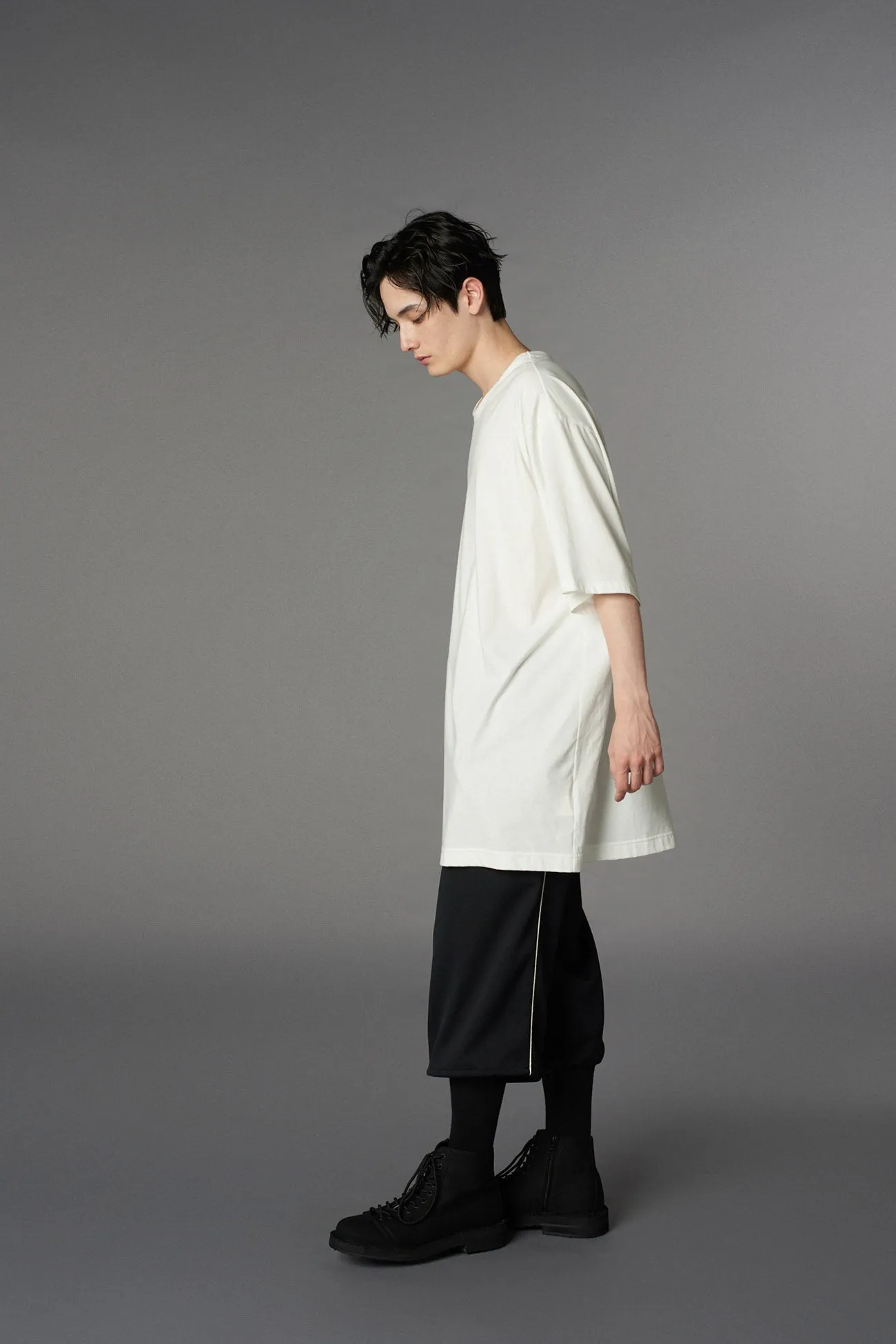 COTTON JERSEY JUMBO T-SHIRT SHORT SLEEVES sold by Yohji Yamamoto product image thumbnail 3