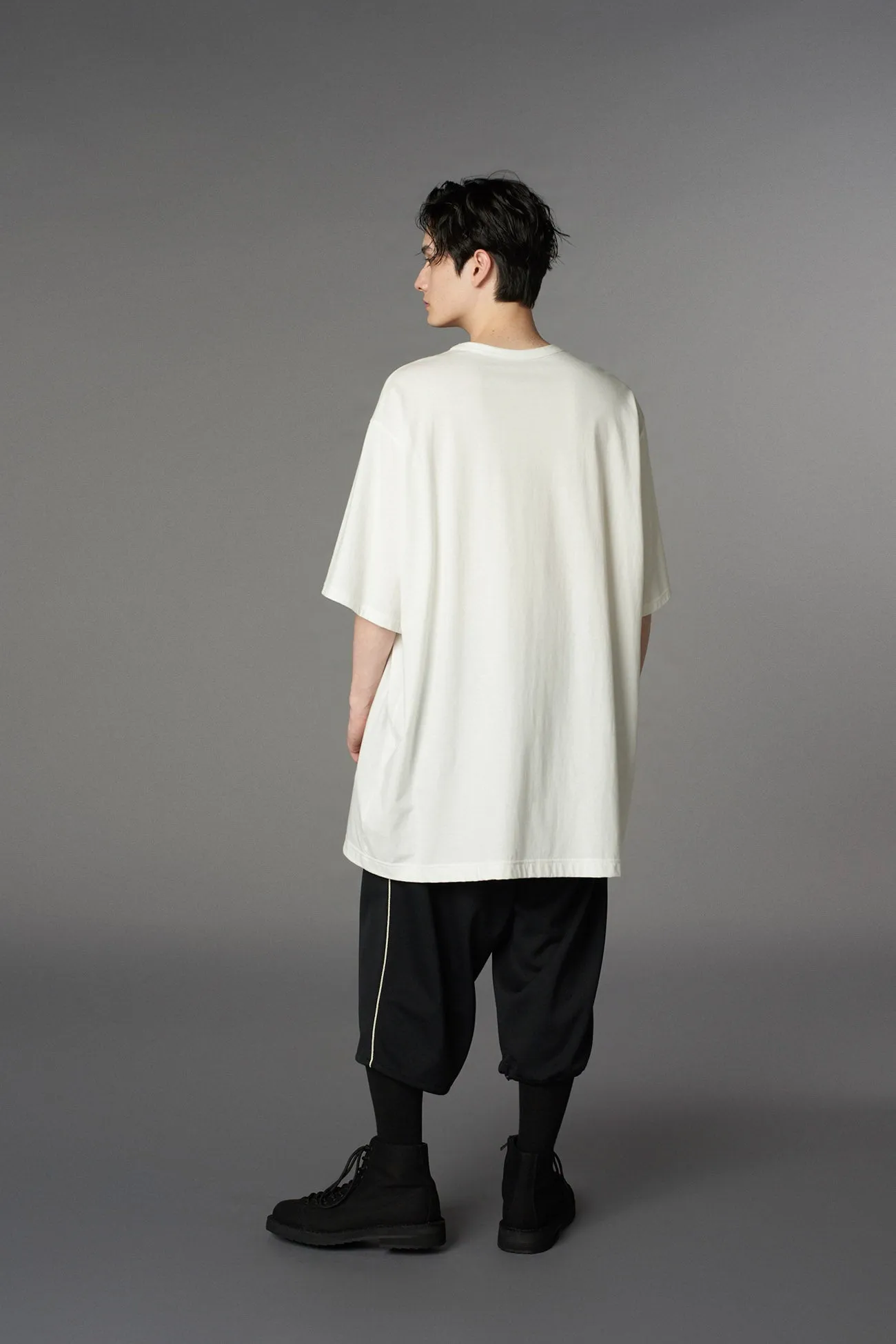 COTTON JERSEY JUMBO T-SHIRT SHORT SLEEVES sold by Yohji Yamamoto product image thumbnail 4