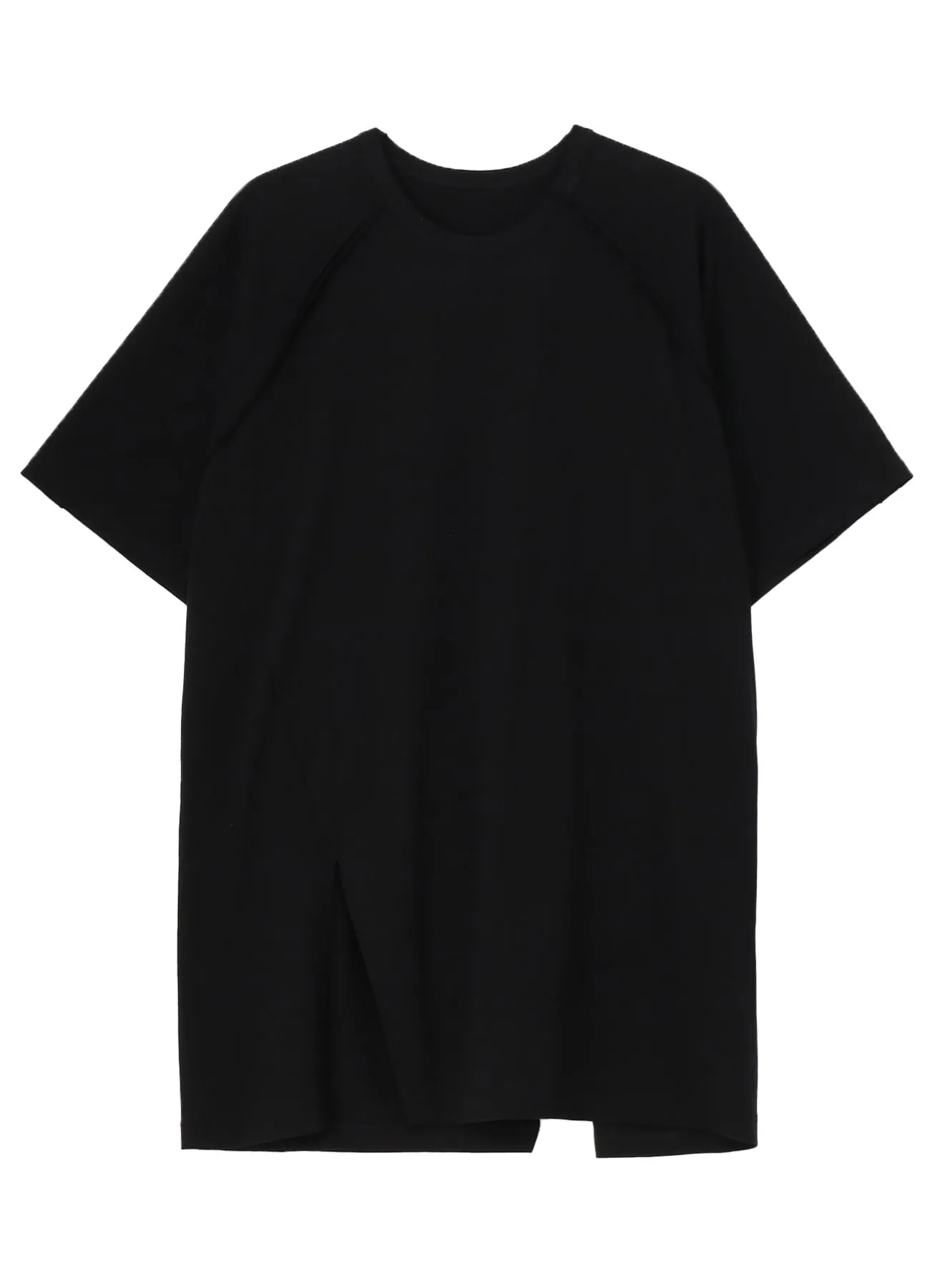 COTTON JERSEY FRONT RAGLAN SLIT T-SHIRT SHORT SLEEVES sold by Yohji Yamamoto product image thumbnail 2