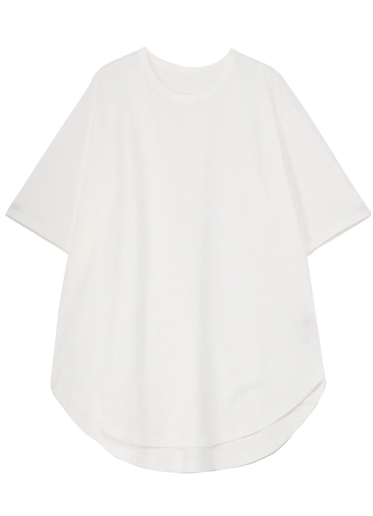 COTTON JERSEY HEM ROUND JUMBO T-SHIRT SHORT SLEEVES sold by Yohji Yamamoto product image thumbnail 2