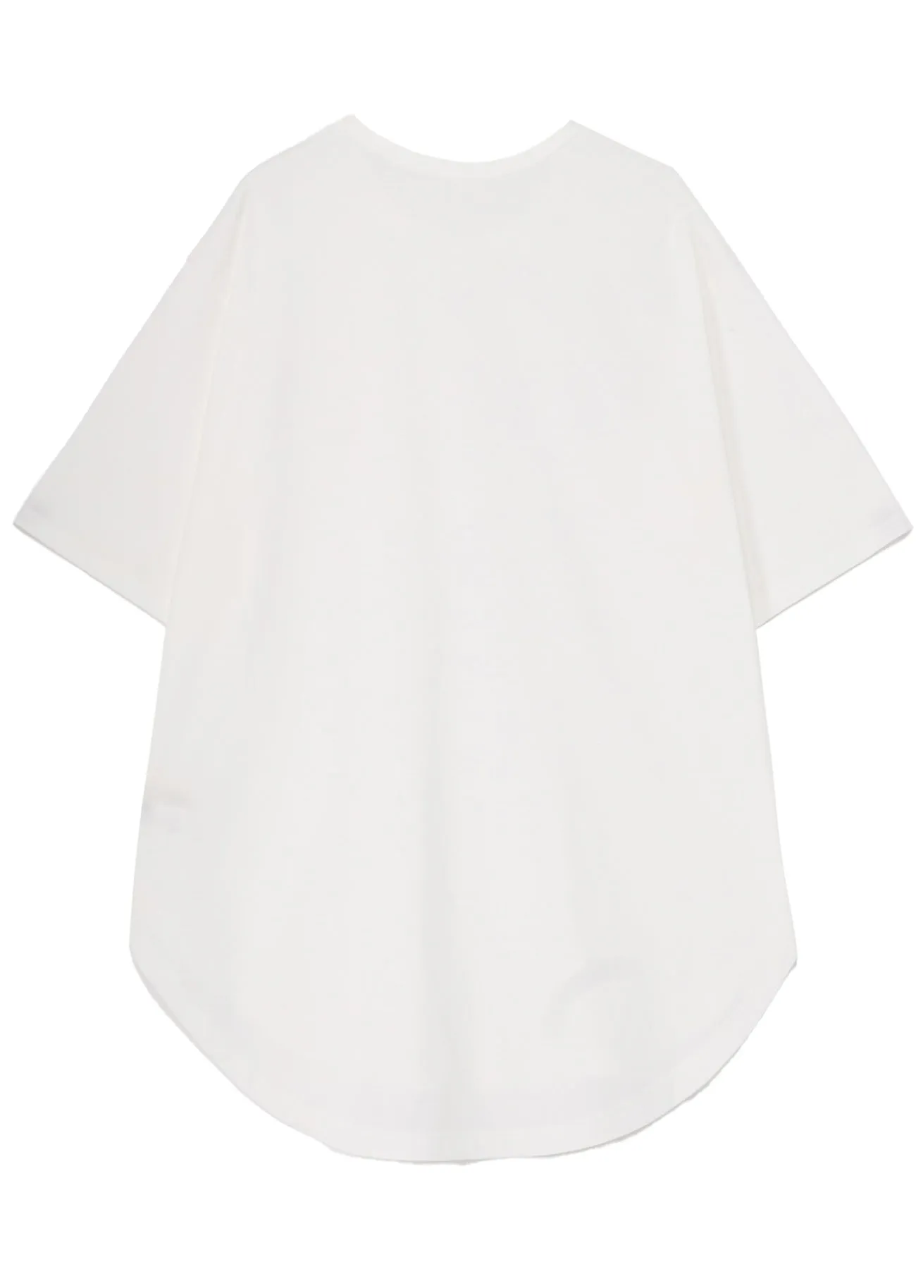 COTTON JERSEY HEM ROUND JUMBO T-SHIRT SHORT SLEEVES sold by Yohji Yamamoto product image thumbnail 3