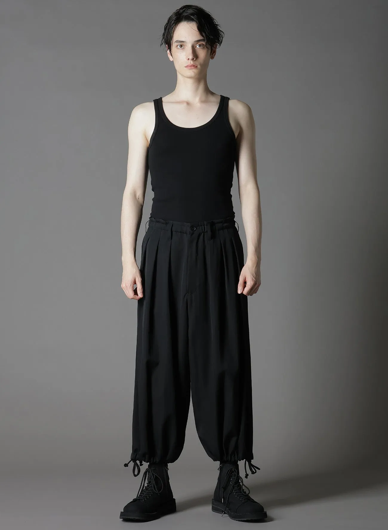 WOOL GABARDINE BALLOON PANTS sold by Yohji Yamamoto product image thumbnail 3