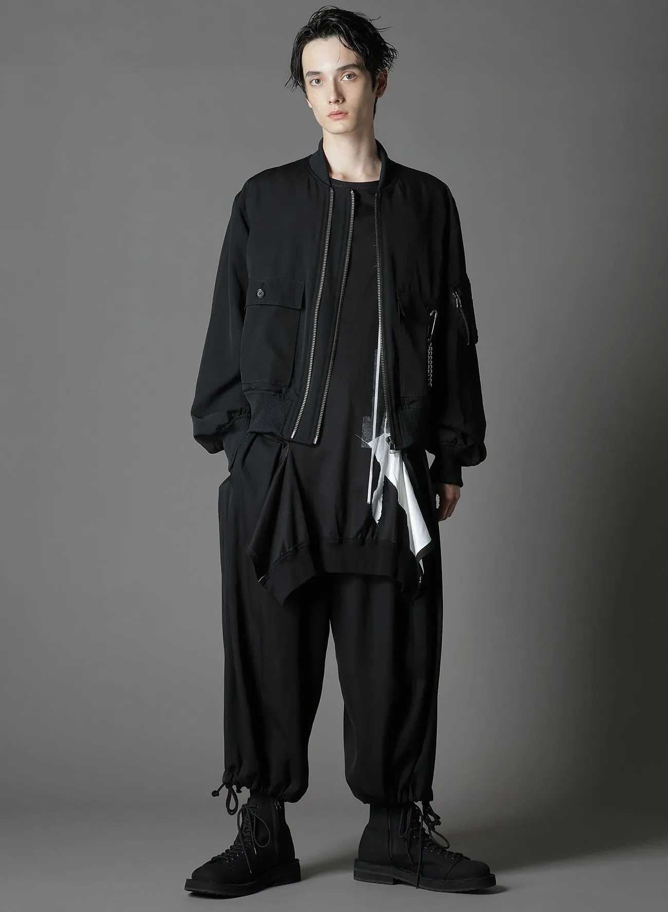 WOOL GABARDINE BALLOON PANTS sold by Yohji Yamamoto product image thumbnail 2