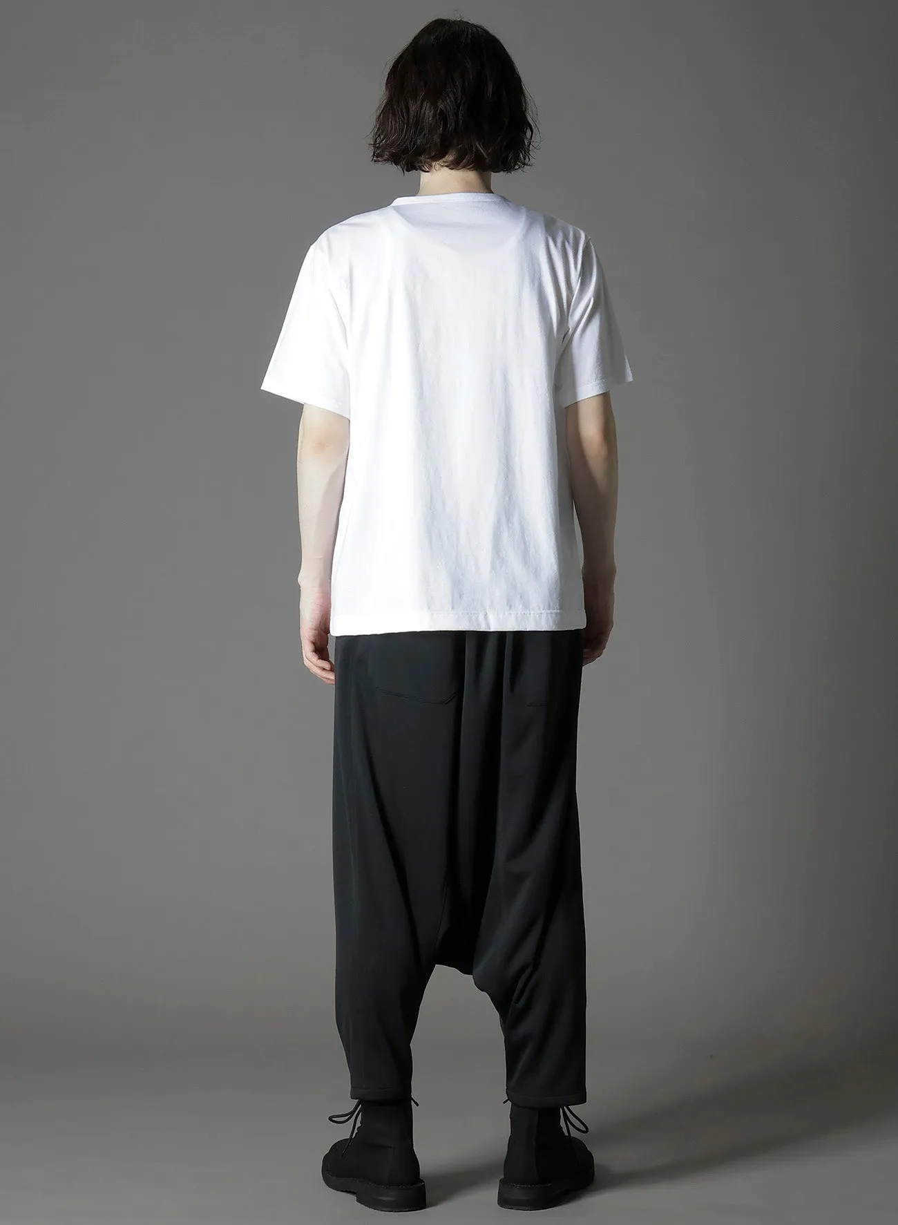 COTTON JERSEY LICKING SHORT SLEEVED T-SHIRT sold by Yohji Yamamoto product image thumbnail 4
